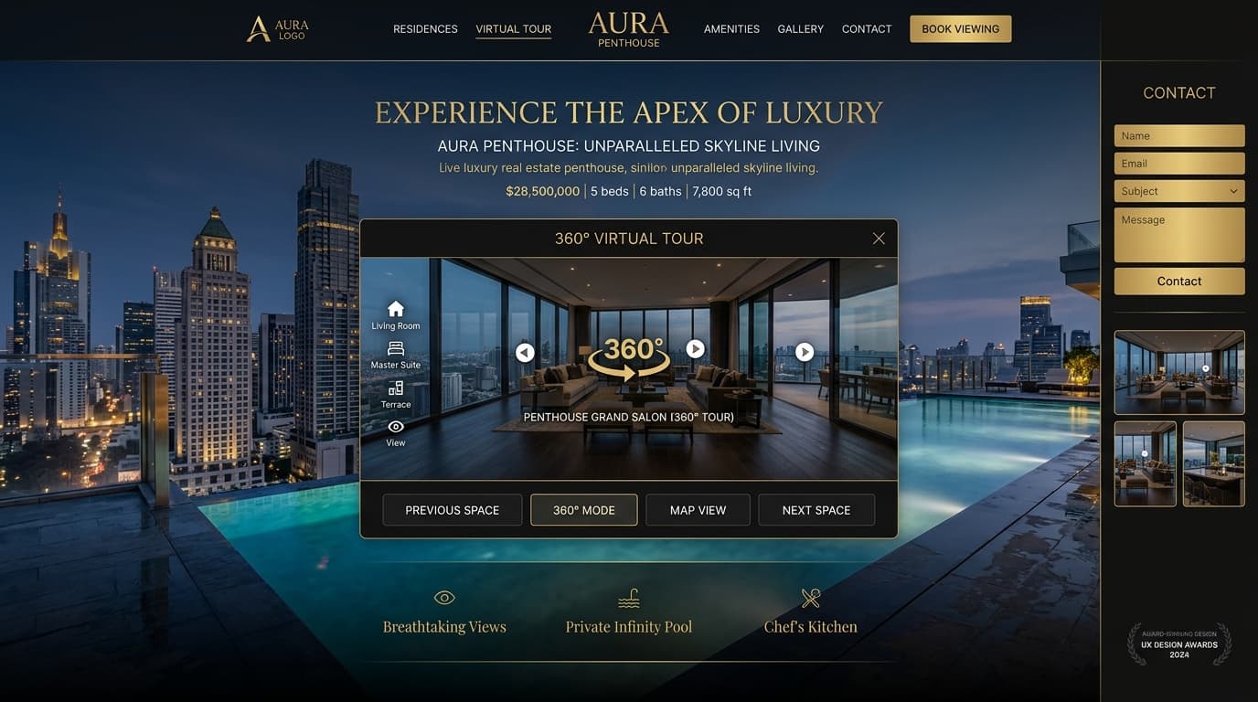AURA — 360° luxury real estate